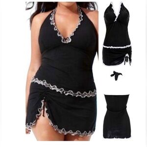 Women’s Swim Dress + Bikini Bottoms – Size XXL